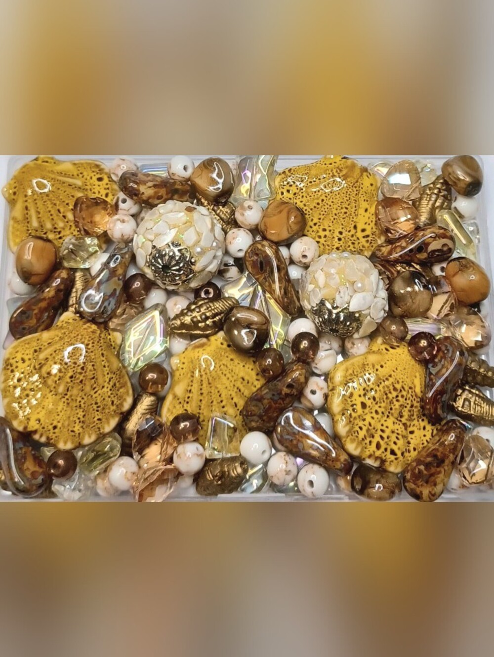 Mixed loose beads for jewelry making Ocean Themed